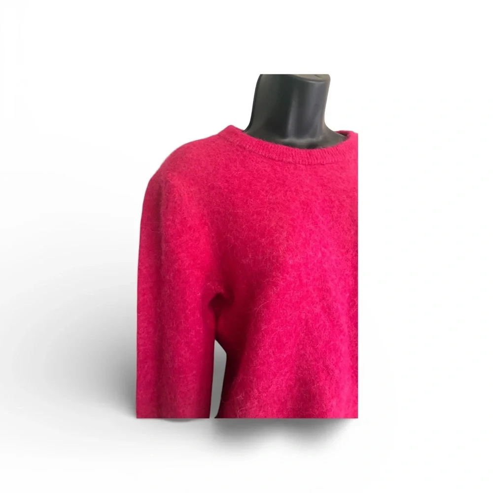 & Other Stories Women's Cozy Crewneck Sweater - Fuchsia Pink Size S